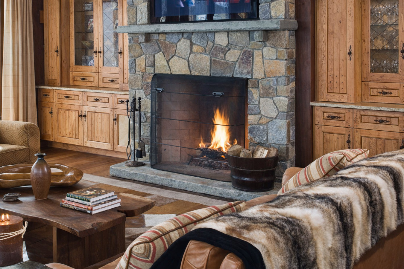 Fireplace installation